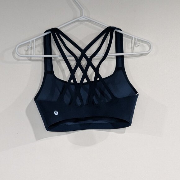 Lululemon Criss Cross Backed Bra Teal Size 6 - Picture 2 of 4